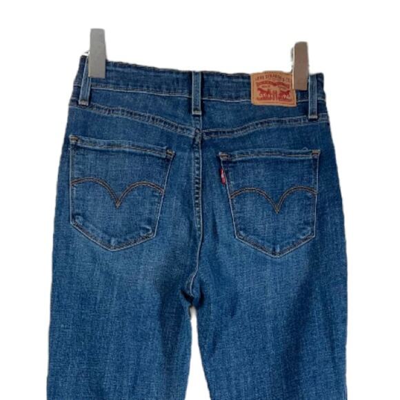 Levi’s 721 High Rise Skinny Ankle Jeans Stretch Dark Wash Women's Size 28x30 - Picture 4 of 7